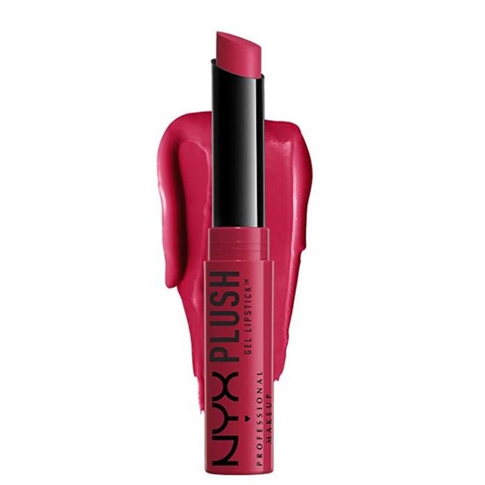 NYX Plush Gel Lipstick Karma Kiss Pink 0.05 Oz.